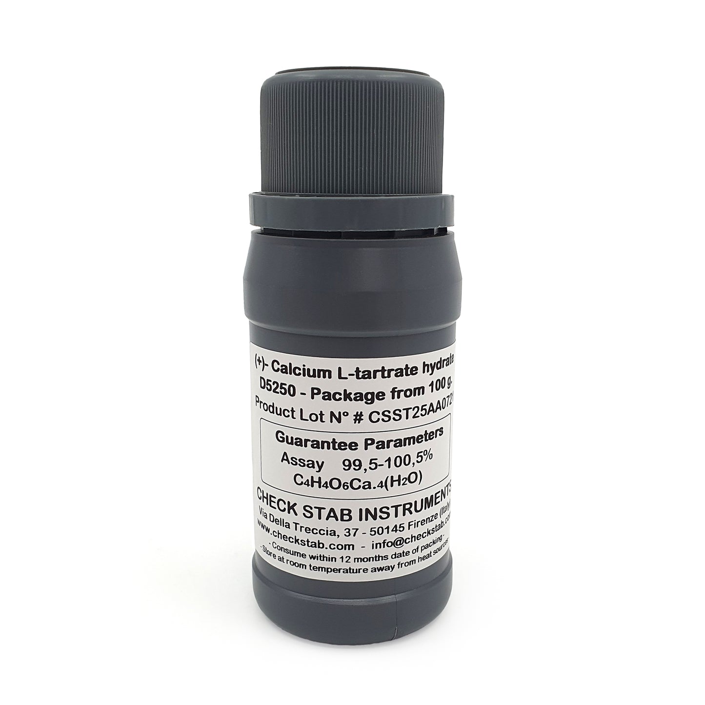 Calcium-L-Tartrate-Hydrate 100g bottle