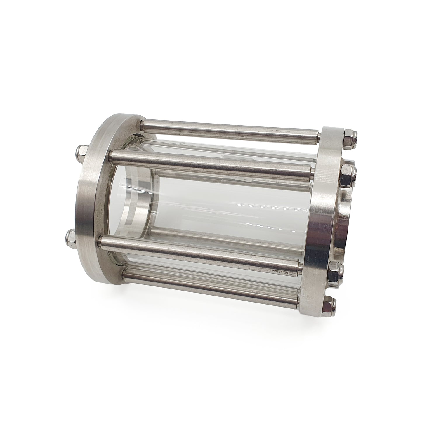 stainless steel sight glass with butt weld finish