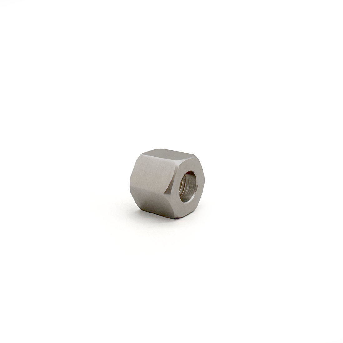 hose nipple nut on white back ground