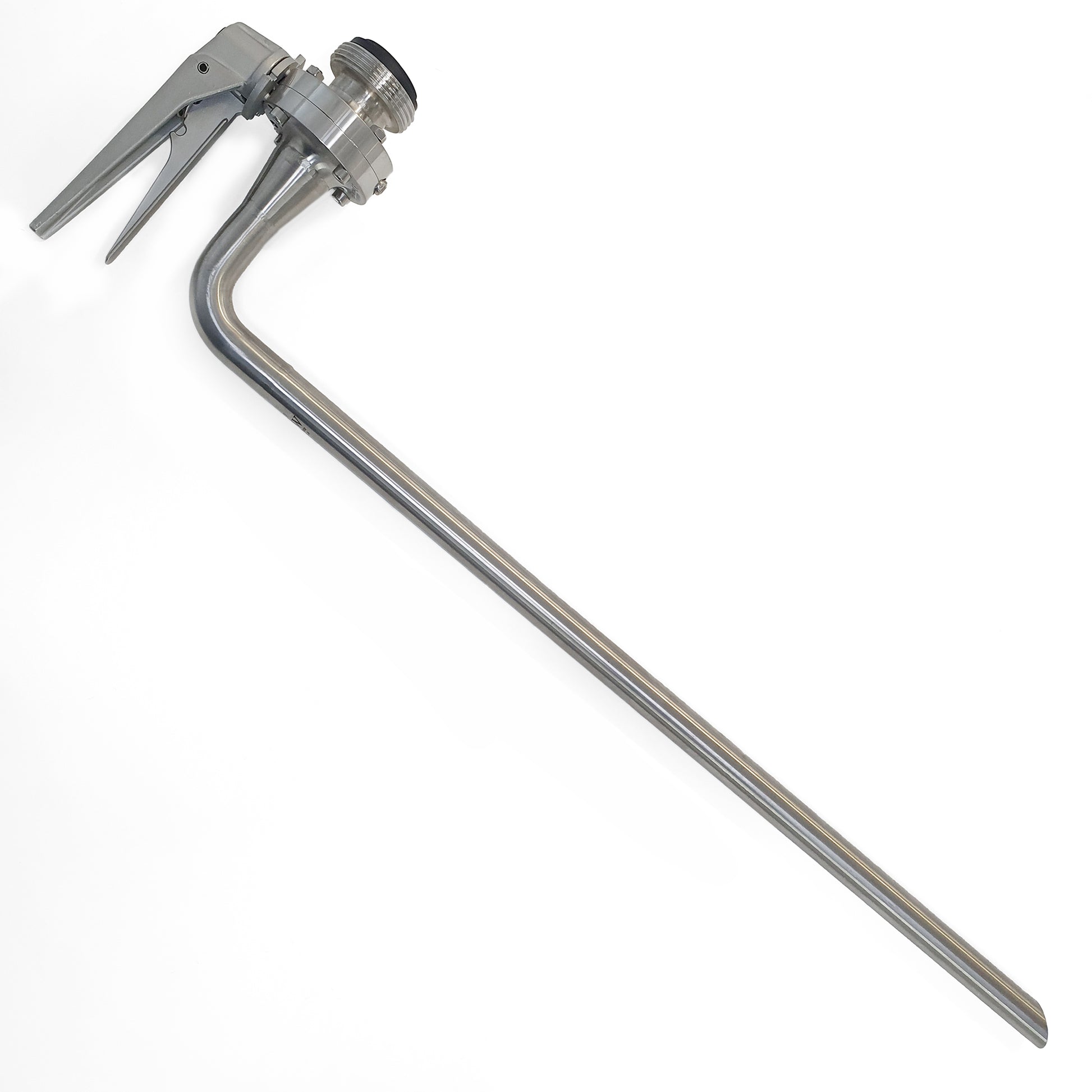 stainaless steel plain racking spear with butterfly valve