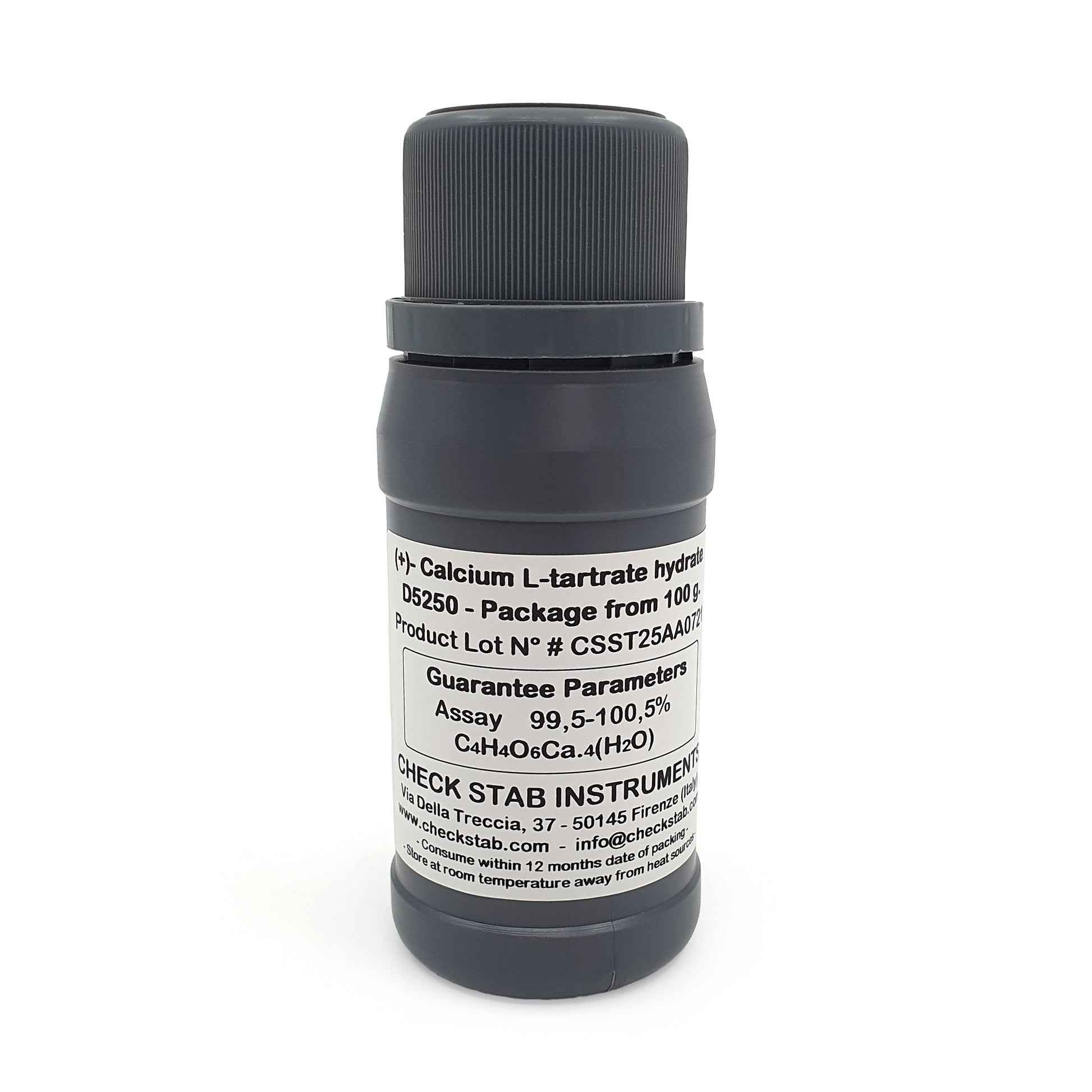 Calcium-L-Tartrate-Hydrate 100g bottle
