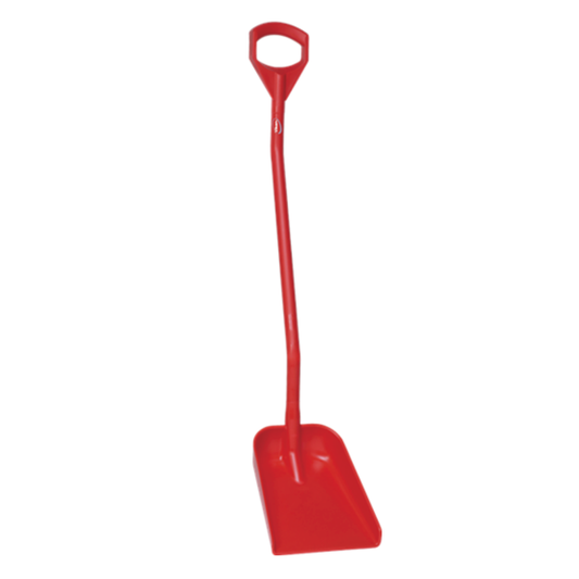 Vikan Shovel - Long Handle - Red