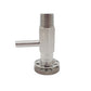 Metal valve or fitting on a white background