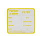 Filter label with Tenco & Wein branding on a white background
