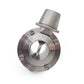 Metal valve on a white background