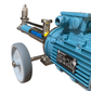 Kiesel industrial pump with a blue electric motor, stainless steel pump body, and a gray wheel, shown on a white background.