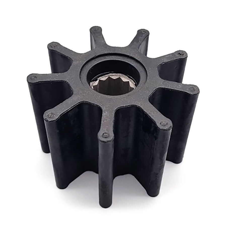 Black impeller on a white background