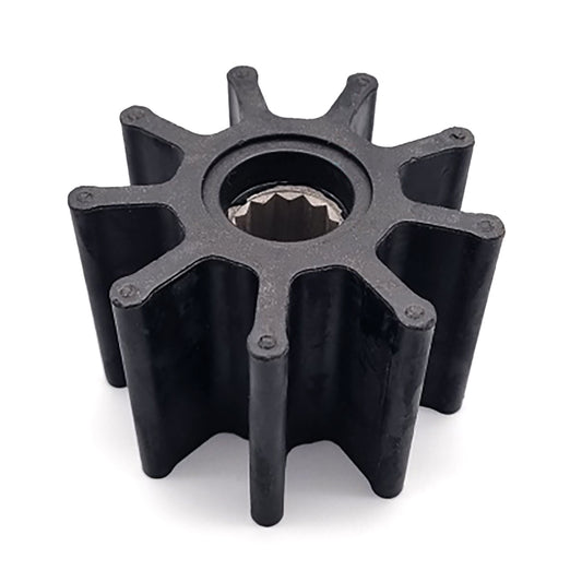 Black impeller on a white background