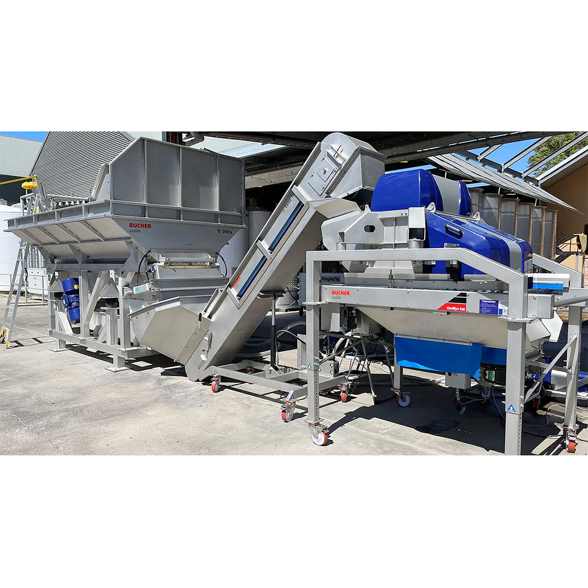 Bucher Vaslin Delta AEV Vibrating Hoppers
