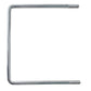 Metal U-bolt on a white background