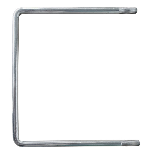 Metal U-bolt on a white background