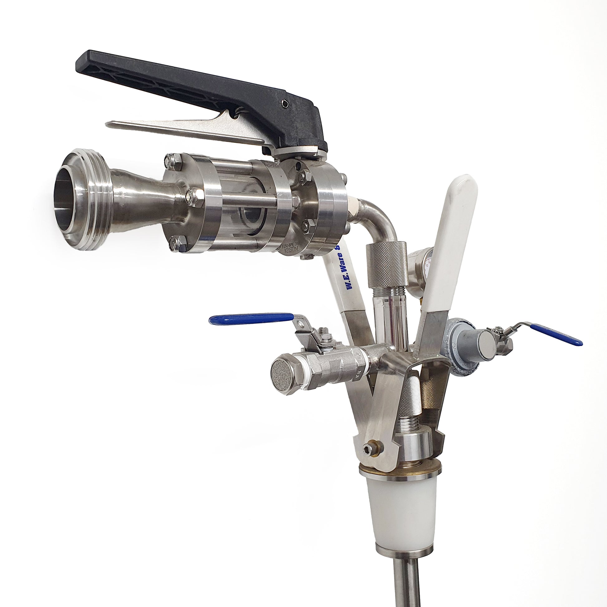 close up of gas operated spear gun