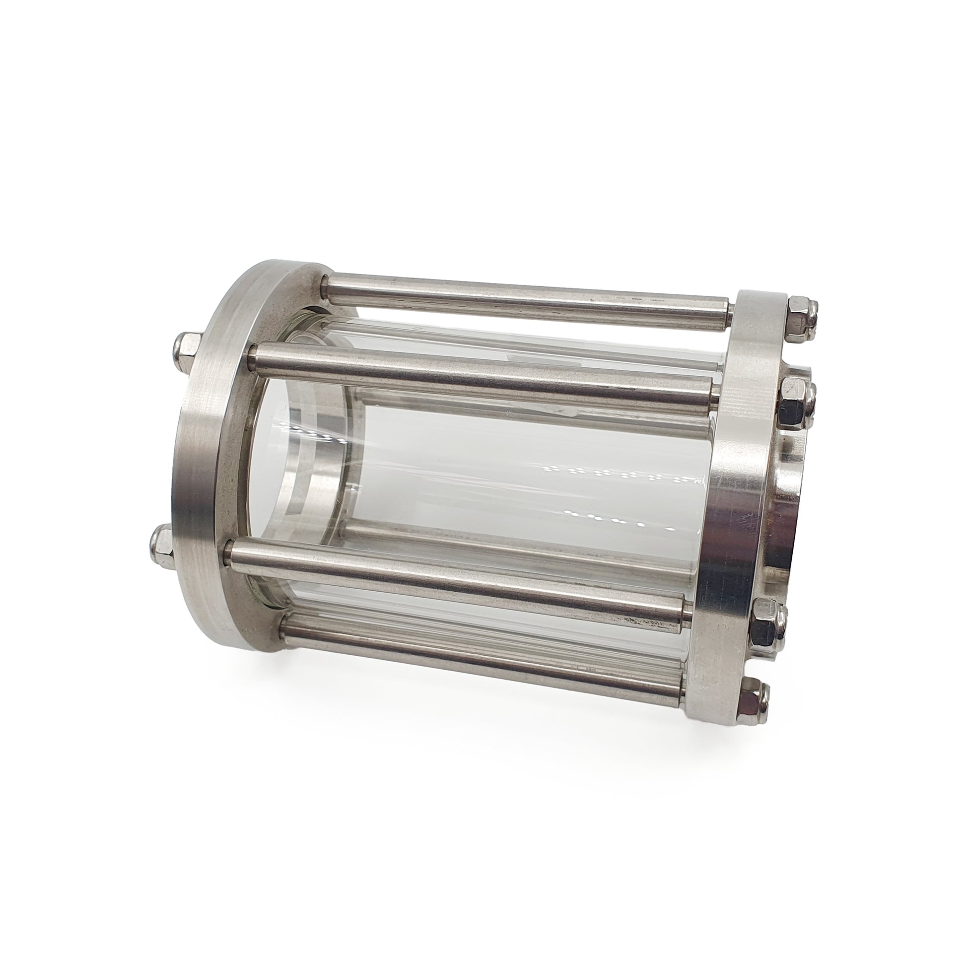stainless steel sight glass with butt weld finish