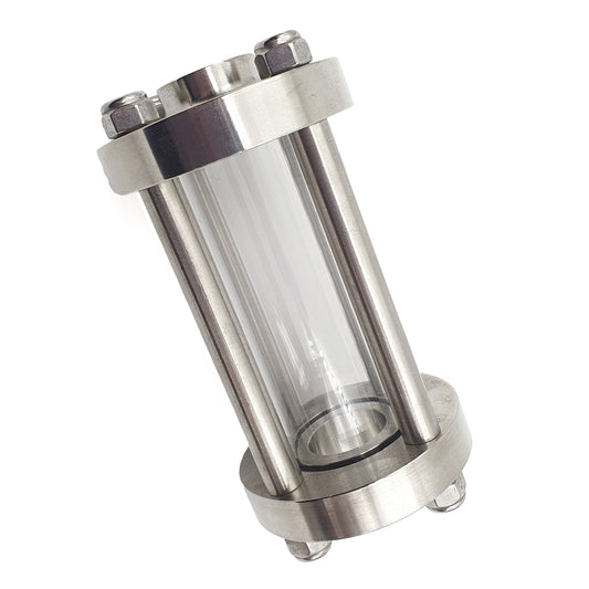 stainless steel sight glass with butt weld finish