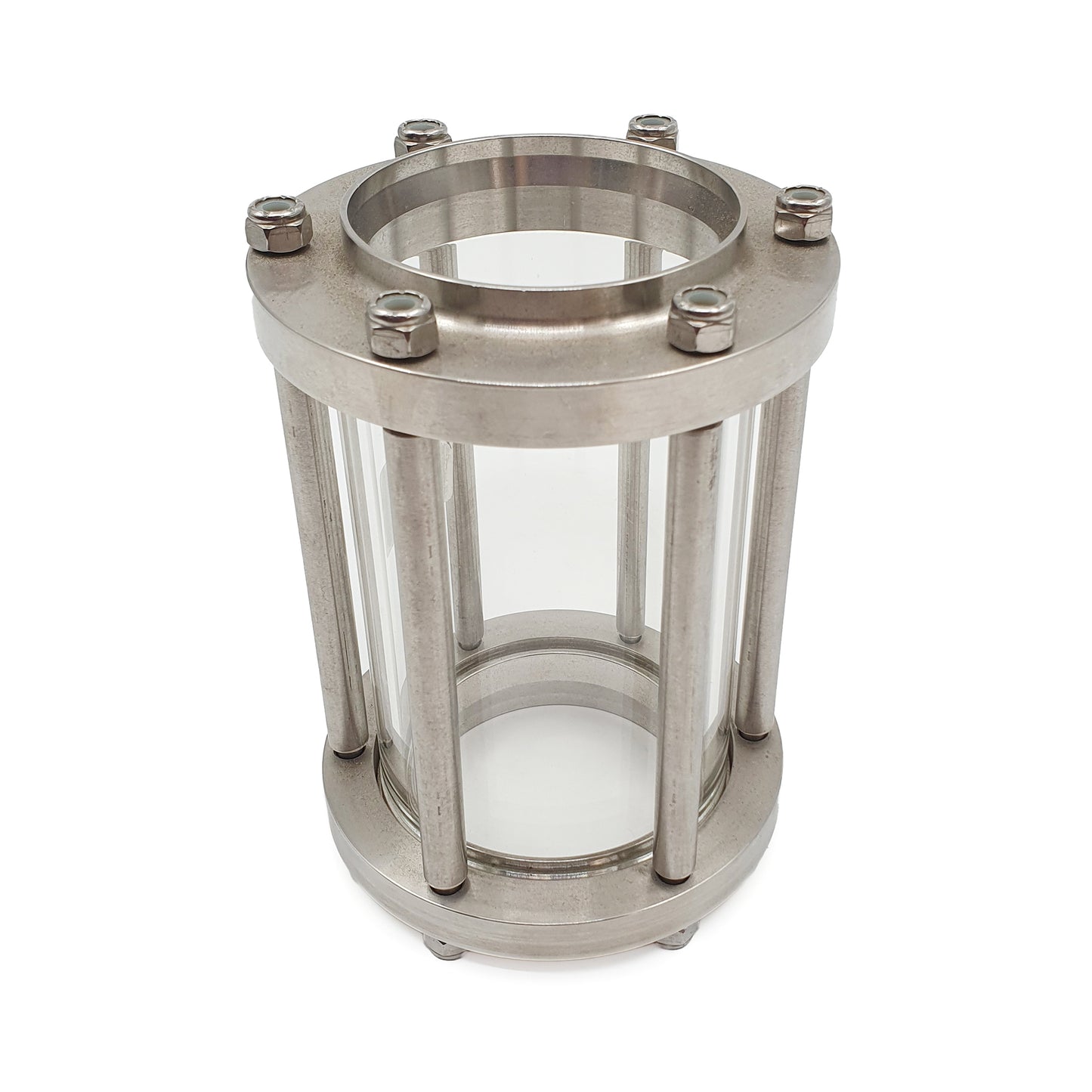 stainless steel sight glass with butt weld finish
