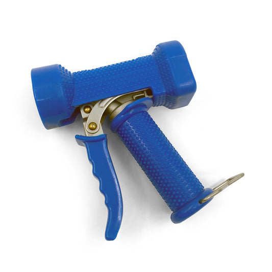 Blue spray gun on a white background