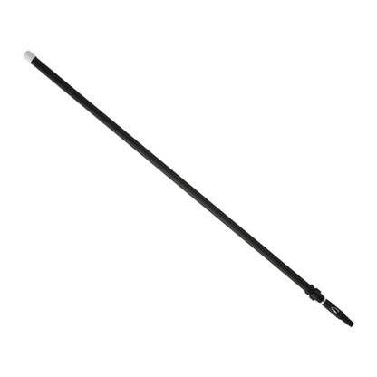 A long black pole with a white tip and a black connector section, shown diagonally on a plain white background.