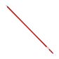A long red pole with white plastic end fittings, shown diagonally on a plain white background.