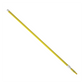A long yellow pole with white plastic fittings at both ends, shown diagonally on a plain white background.