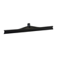 A black rubber squeegee with a black handle and a small black brand label, shown on a plain white background.